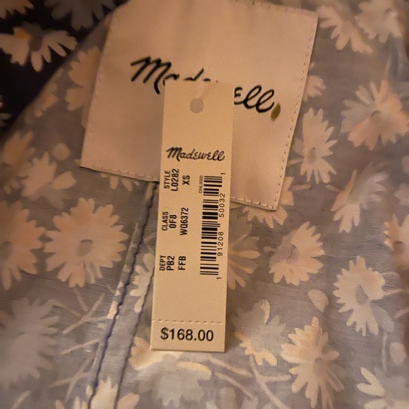 Ruffle-Neck Anorak Raincoat in French Floral - french floral blue moon